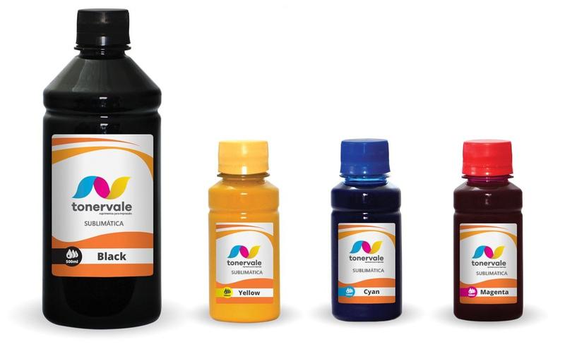 Imagem de Kit 4 Tinta Sublimatica Para Epson L200 L220 L210 T664 800ml