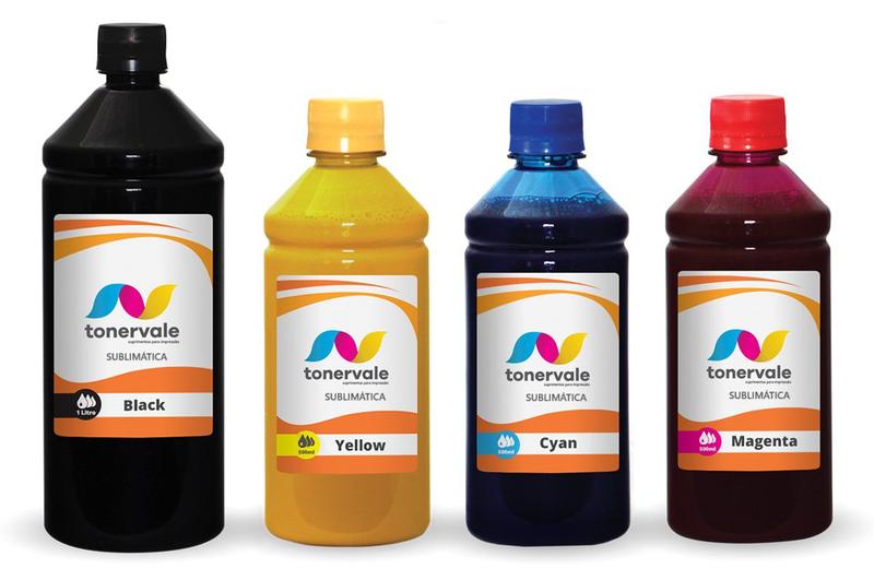 Imagem de Kit 4 Tinta Sublimatica Para Epson L3150 L3250 T544 2,5 Litros