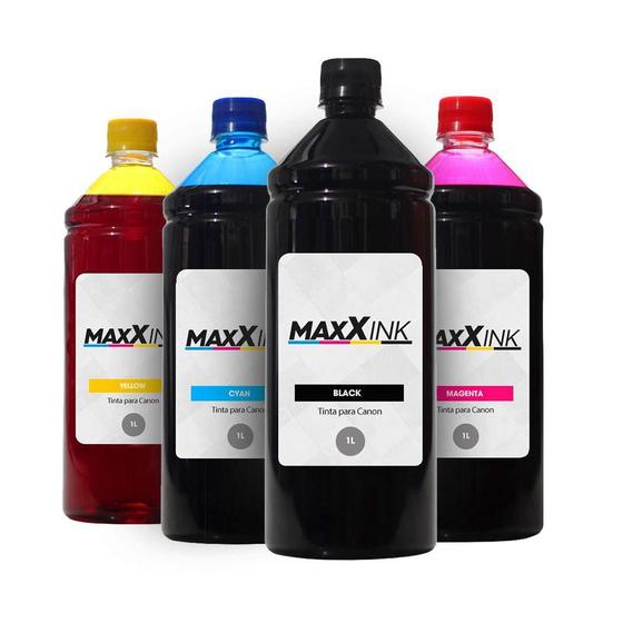 Imagem de Kit 4 Tintas Canon G1111 CMYK 1 Litro  - Maxx Ink