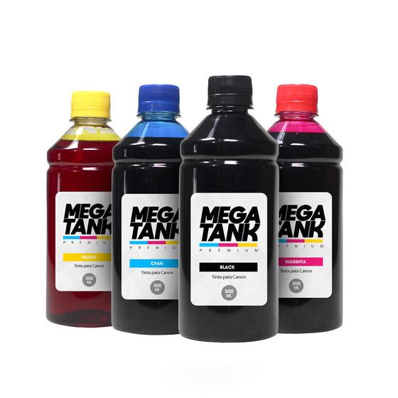 Imagem de Kit 4 Tintas G3102 CMYK 500ml Mega Tank