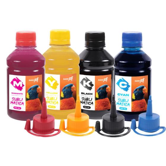 Kit 4 Tintas Sublimática Compatível Epson 100ml Inova Ink Menor preço em Kit 4 Tintas Sublimática Compatível Epson 100ml Inova Ink