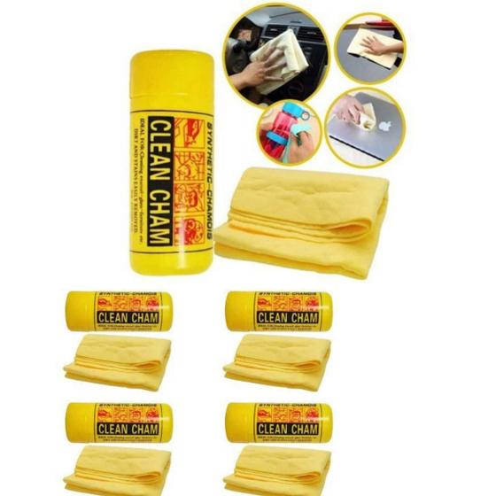 Imagem de Kit 4 Toalhas Pano Alta Absorção Multiuso Enxuga Seca Carro