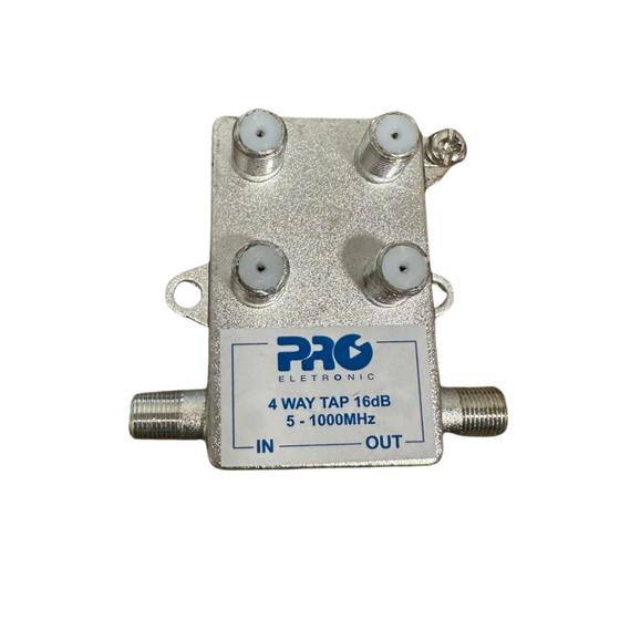 Imagem de kit 4 Tomada 1:4 TAP 5-1000mhz 16db + 4 20db