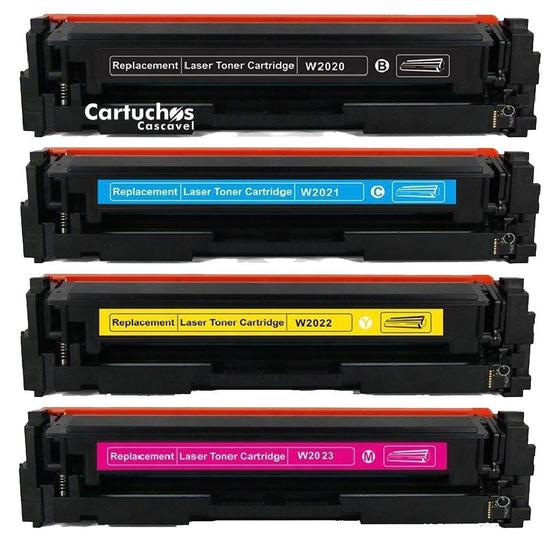 Kit 4 Toner 414A 2020A 2021A 2022A 2023A M454dw M454dn M479fdw M479dw M479fdn Sem Chip Menor preço em Kit 4 Toner 414A 2020A 2021A 2022A 2023A M454dw M454dn M479fdw M479dw M479fdn Sem Chip