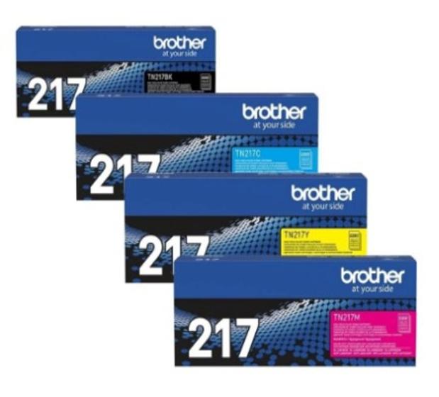 Kit 4 Toner Brother TN217 217 Original MFC-L3750CDW HLL3210CW DCP-L3551CDW Menor preço em Kit 4 Toner Brother TN217 217 Original MFC-L3750CDW HLL3210CW DCP-L3551CDW