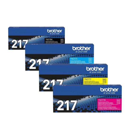 Kit 4 Toner Brother TN217 Original MFC-L3750CDW HLL3210CW DCP-L3551CDW Menor preço em Kit 4 Toner Brother TN217 Original MFC-L3750CDW HLL3210CW DCP-L3551CDW