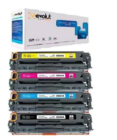 Kit 4 Toner Cb540 Cb541 Cb542 Cb543 Cp1215 125a 1510 Evolut Menor preço em Kit 4 Toner Cb540 Cb541 Cb542 Cb543 Cp1215 125a 1510 Evolut