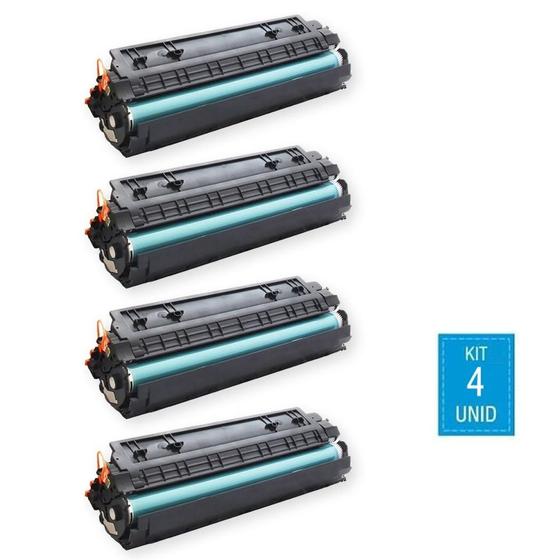 Imagem de Kit 4 Toner Compatível Ce285a cb435a cb436a P1102w M1132 M1212 Infore Premium