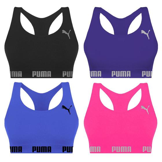 Imagem de Kit 4 Tops Puma Nadador Sem Costura Feminino