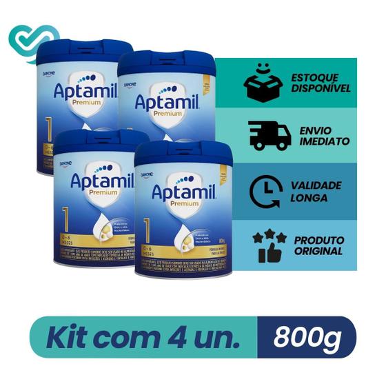 Imagem de Kit 4 un. Aptamil Premium 1 - 800g