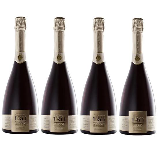 Imagem de Kit 4 Un Espumante 130 Casa Valduga Brut Blanc de Blanc 750 ml