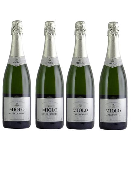 Imagem de Kit 4 Un Espumante Miolo Cuvee Demi-Sec 750 ml