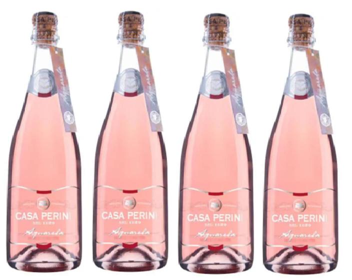 Imagem de Kit 4 Un Espumante Moscatel Rosé Casa Perini Aquarela 750 ml