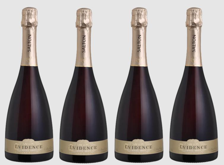 Imagem de Kit 4 Un Espumante Salton Evidence Cuvée Brut 750 ml