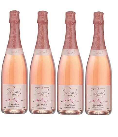 Imagem de Kit 4 Un Espumante Seival Rosé Brut 750 ml