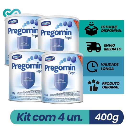 Imagem de Kit 4 un. Pregomin Pepti - 400g
