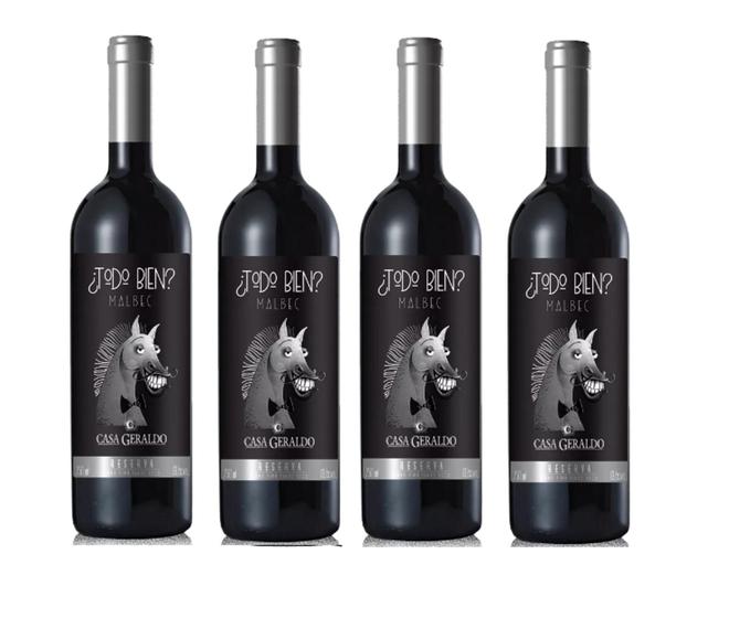 Imagem de Kit 4 Un Vinho Casa Geraldo Todo Bien Reserva Malbec 750 ml