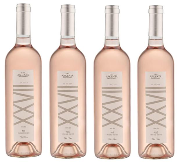 Imagem de Kit 4 Un Vinho Luiz Argenta Terroir XXVII Rosé 750 ml