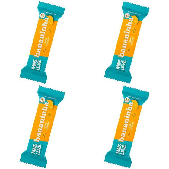 Kit 4 Und Bananinha Mais Leve Original Sem Glúten 30g Menor preço em Kit 4 Und Bananinha Mais Leve Original Sem Glúten 30g