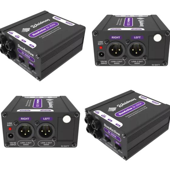 Imagem de Kit 4 unds Direct Box Ativo Waldman DI-200A com 2 Canais