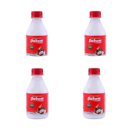 Imagem de Kit 4 Uni Leite De Coco Dubom 200Ml