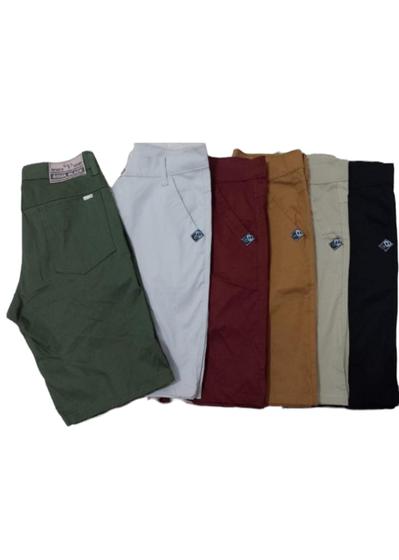 Kit 4 unidade Bermudas brim Lisa masculina sarja com laycra Premium atacado revenda Menor preço em Kit 4 unidade Bermudas brim Lisa masculina sarja com laycra Premium atacado revenda
