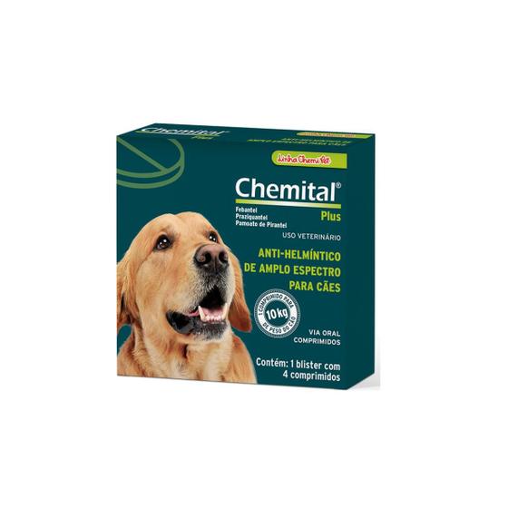 Imagem de Kit 4 unidades - chemital plus caixa com 4 comprimidos 