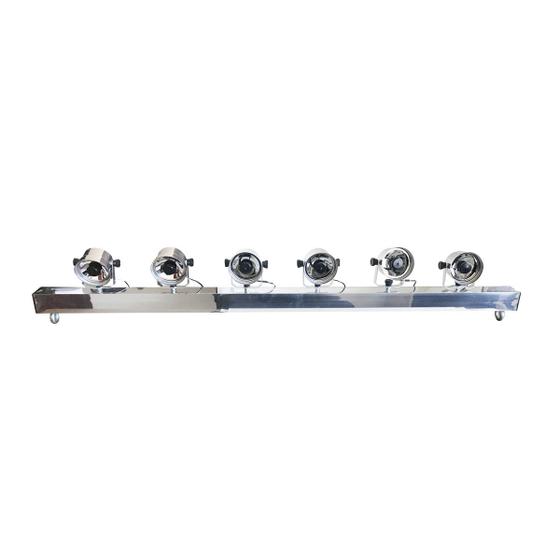 Imagem de Kit 4 varas tx led dmx 1,20m montada - branca quente volt - polida