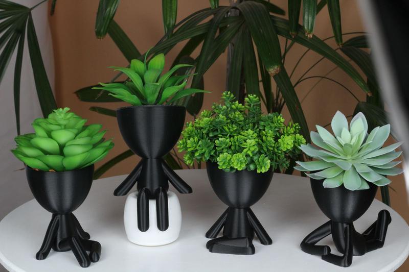 Imagem de Kit 4 Vasos Decorativos Bobs