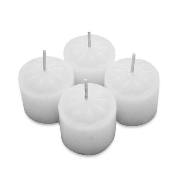 Imagem de Kit 4 Velas Brancas Aromáticas Perfumada Decorativa 40g