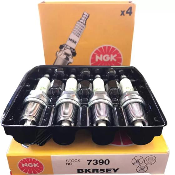 kit 4 velas de Ignição BKR5EY (VW Gol 1.0/1.6 / Ford Escort)- Cód.2653 - NGK Menor preço em kit 4 velas de Ignição BKR5EY (VW Gol 1.0/1.6 / Ford Escort)- Cód.2653 - NGK