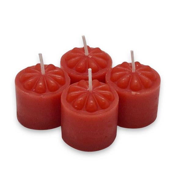 Imagem de Kit 4 Velas Vermelhas Aromáticas Perfumadas Decorativas 40g