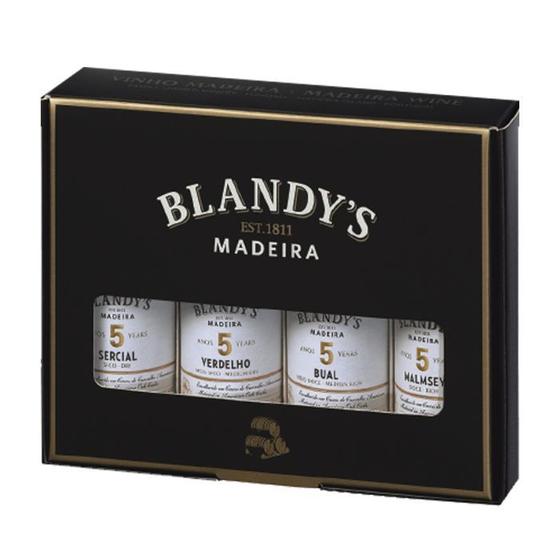 Imagem de Kit 4 Vinhos 50ml Tinto Português Vinho da Ilha da Madeira Blandy's 5 anos