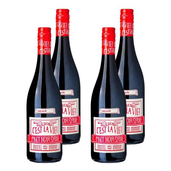 Imagem de Kit 4 Vinhos Albert Bichot C'est La Vie Tinto França 750ml