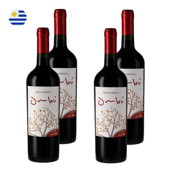 Imagem de Kit 4 Vinhos BraccoBosca Ombú Tannat Tinto Uruguai 750ml