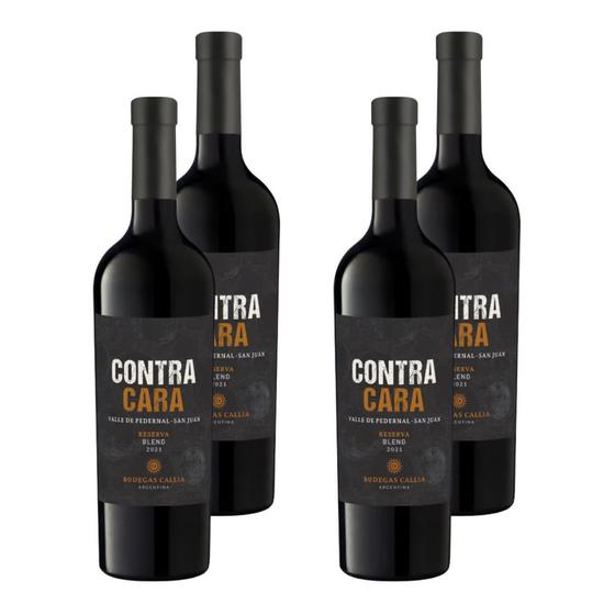 Imagem de Kit 4 Vinhos Contracara Blend Tinto Argentina 750ml