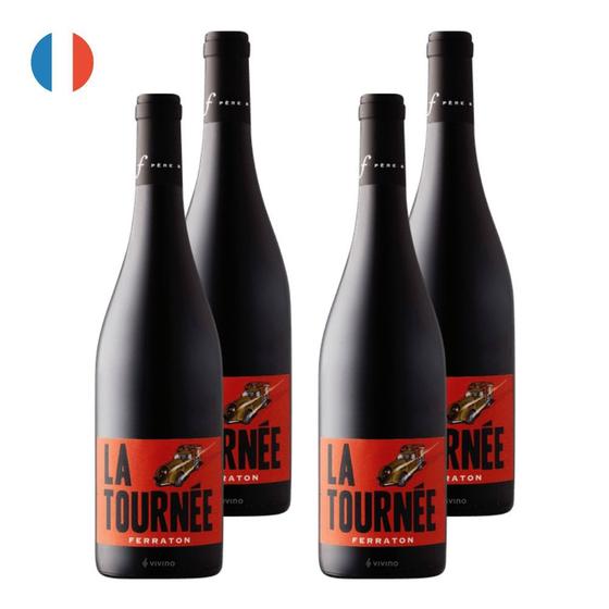 Imagem de Kit 4 Vinhos Ferraton La Tournée Tinto França 750ml