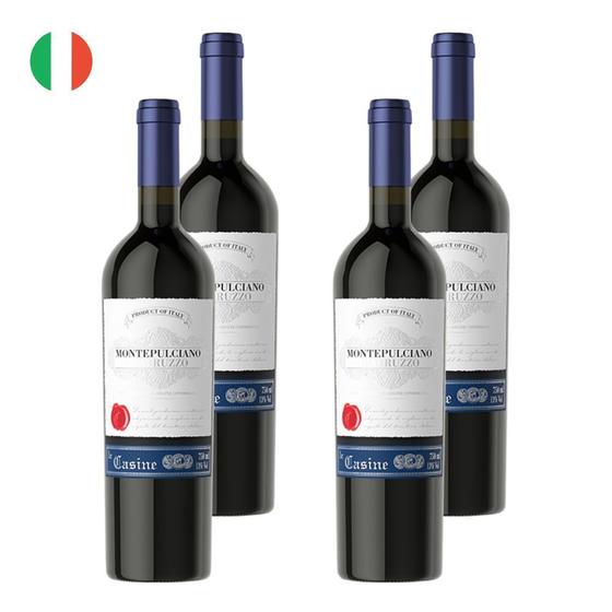 Imagem de Kit 4 Vinhos Le Casine Montepulciano D'abruzzo Tinto Itália 750ml