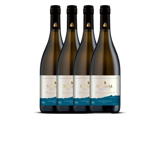 Imagem de Kit 4 Vinhos Sécullum Branco Reserva Seco Chardonnay 2017