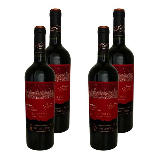 Imagem de Kit 4 Vinhos Ventisquero Reserva Red Blend Netão Tinto Chile 750ml