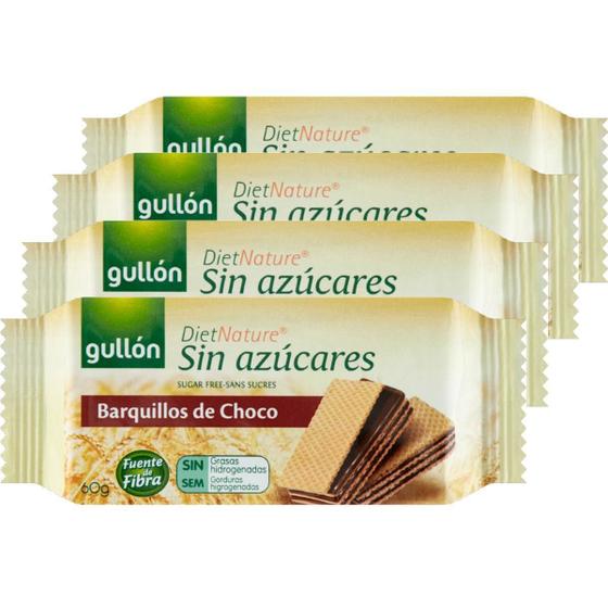 Imagem de Kit 4 Wafer De Chocolate Gullon Zero Açucar 60G