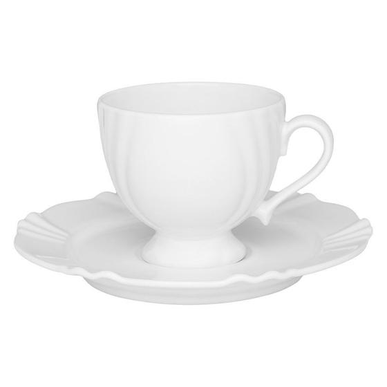 Imagem de Kit 4 Xícaras Cafezinho Soleil White Oxford Porcelana 75ML