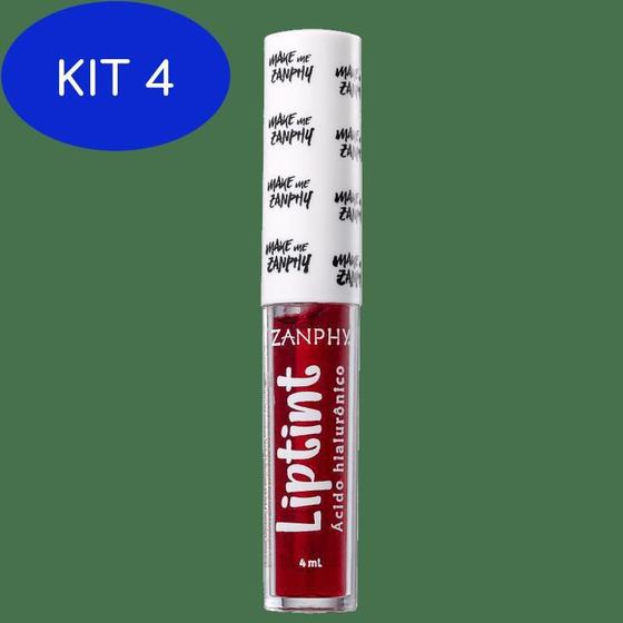 Kit 4 Zanphy Lip Tint Linha Lábios Match Lip Tint Magazine Luiza