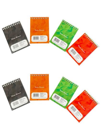 Imagem de kit 40 Cadernos Espiral Capa flexível com 40 Folhas 7x10cm