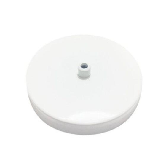 Imagem de Kit/40 Canopla Lustre Pendente Cilíndrica Vivare Md-1004 11x1,2cm Branco