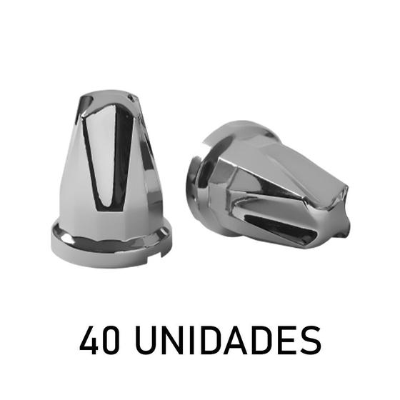 Imagem de Kit 40 Capa Plástica para Porca de Roda 33mm - Helicoidal