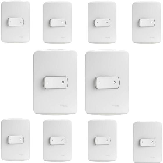 Imagem de Kit 40 Conjunto Interruptor Simples Bipolar 25a Schneider