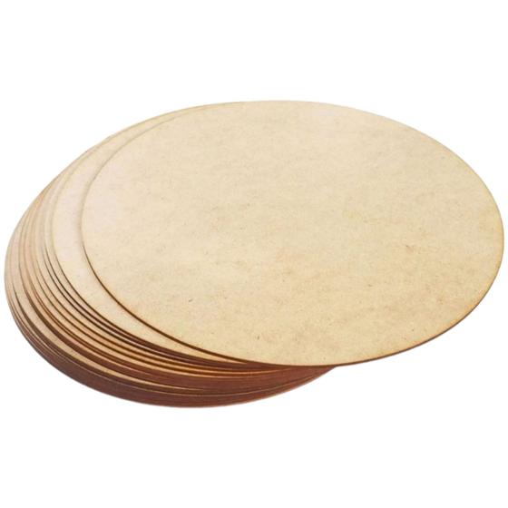 Imagem de Kit 40 Sousplat Supla Soupla Suplat 25cm Mdf Mesa Redondo