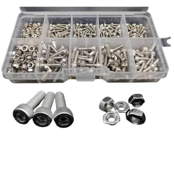 Imagem de Kit 400 Parafusos Hexagonos Allen M2 / M3