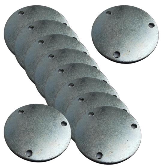 Imagem de KIT 45 X Arruela Lisa 3 " Galvanizado com Furos
